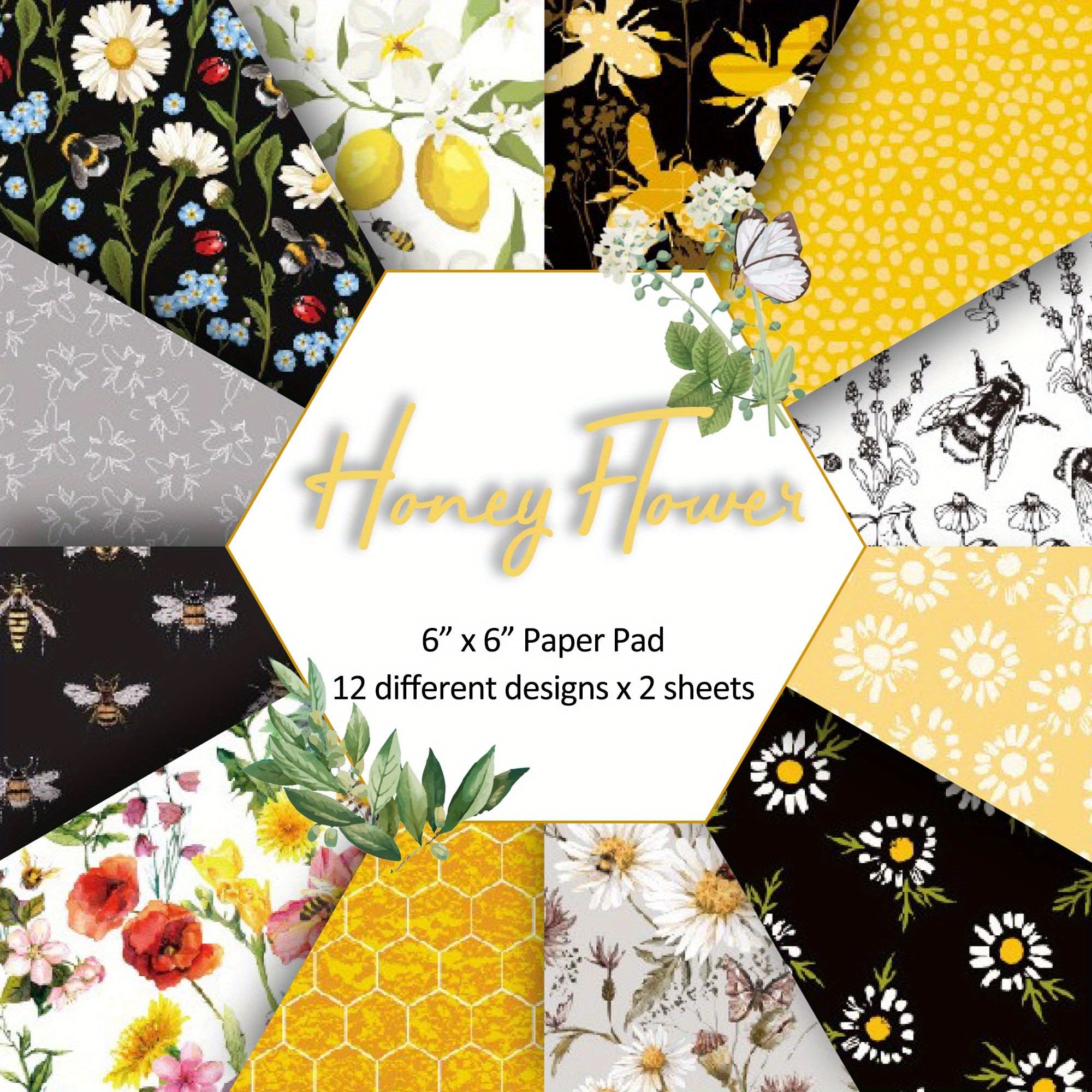 Watercolor Pattern Card Paper Pad 24 Sheets DIY Scrapbooking Supplies