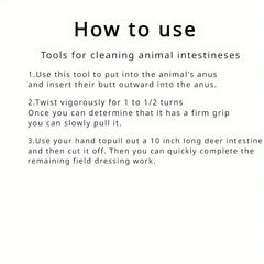 Butt Out Tool for Deer Large Livestock with Sharpener