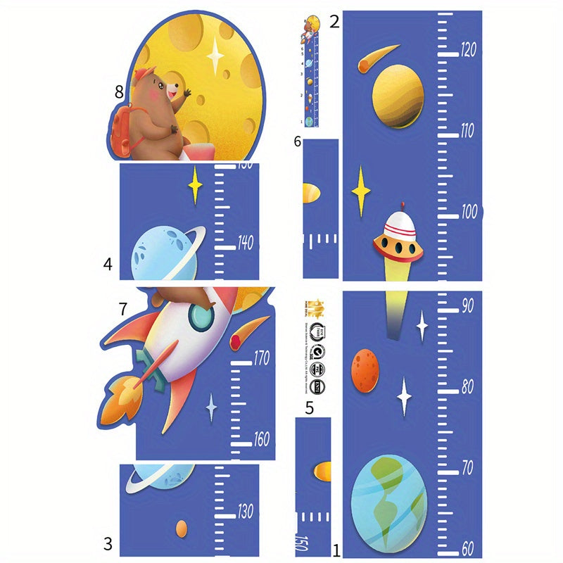 Yunce Unicorn Wall Stickers Height Ruler for Kids Room Decor
