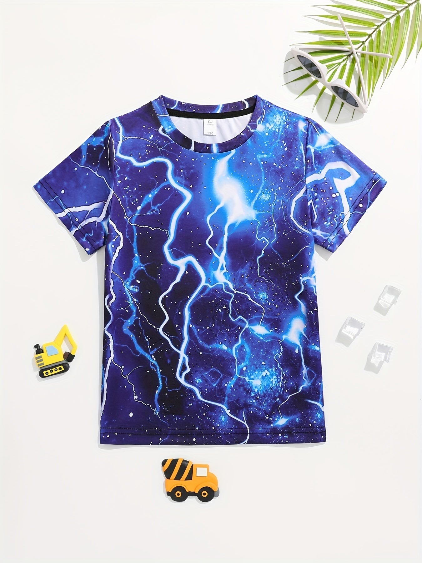 Galactic Adventure Boy's T Shirt 3D Print Active Stretch Tee