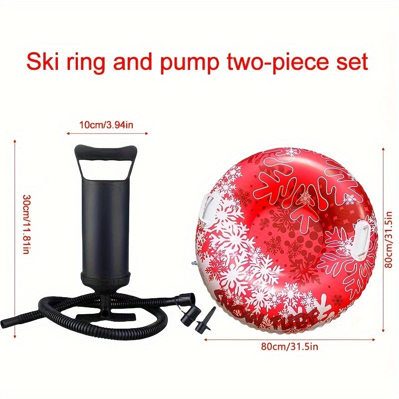 Waterproof Thickened PVC Winter Snow Sled - Skiing Ring