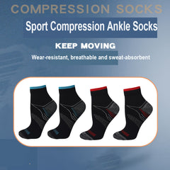 6pairs Sports Compression Socks Arch Support Ankle Socks Women Men