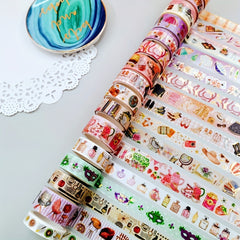 16 Rolls Golden Foil Hand Account & Tape Set for Planners Scrapbooks