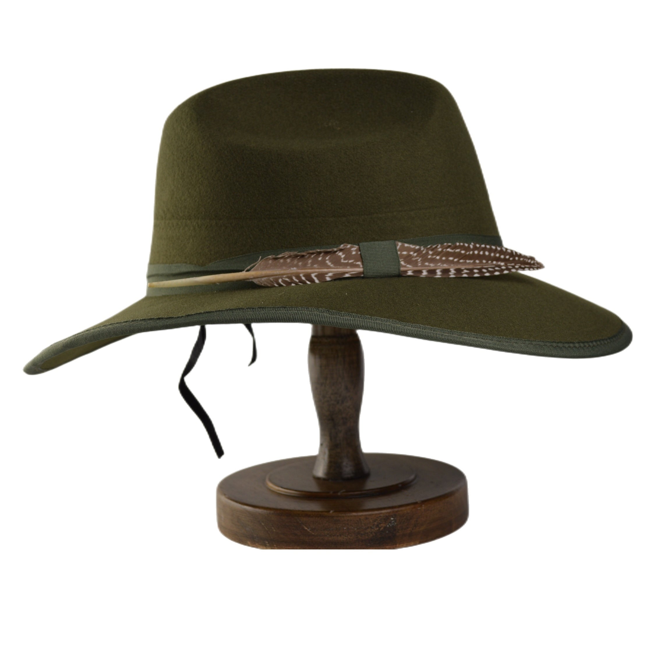 Feather Army Green Hat Western Cowboy Hat Sun Hat Men's And Women's Hats