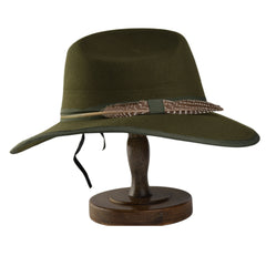 Feather Army Green Hat Western Cowboy Hat Sun Hat Men's And Women's Hats