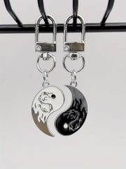 Tai Chi Pendant Keychain Set, Creative Decoration for Keys, Backpacks, Wallets