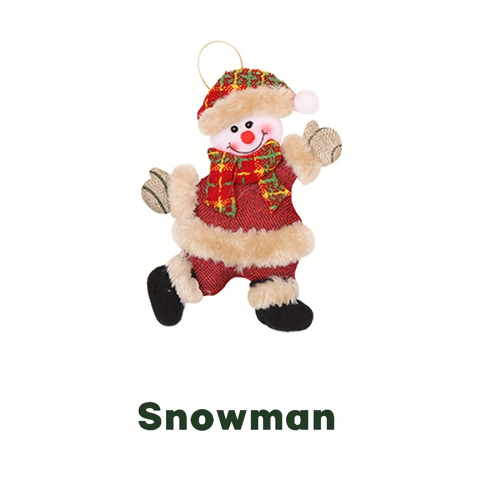 Christmas Pendant Decoration for Tree, Santa Claus Reindeer Snowman Bear