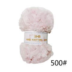 3pcs Soft Thick Mink Fur Faux Fur Yarn Eyelash Yarn For Crochet DIY Crafts