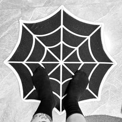 Gothic Cobweb Rug Doormat Halloween Funny Rug Personalized Decoration