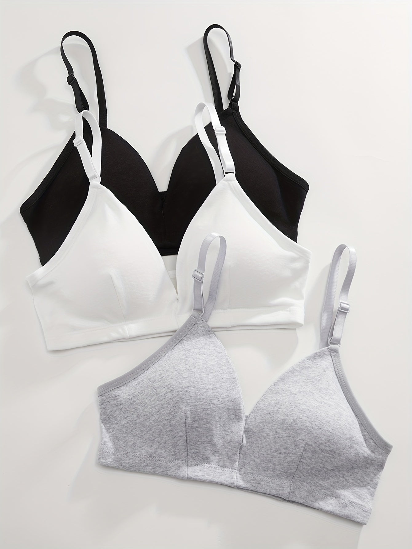 3pcs Wireless Bras - Comfy & Breathable Women's Lingerie