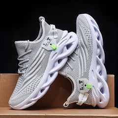Men's Solid Blade Sneakers Breathable Soft Sole Shoes