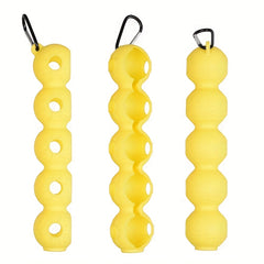 5-Ball Silicone Golf Ball Holder with Secure Buckle