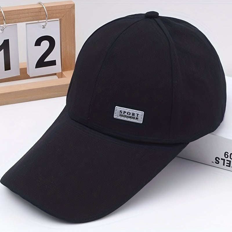 Unisex Sunshade Adjustable Baseball Cap with Extended Eaves