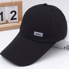 Unisex Sunshade Adjustable Baseball Cap with Extended Eaves