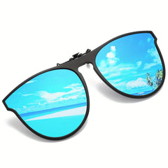 Polarized Clip on Sunglasses TR90 Frame Flip Up Sun Protection Men