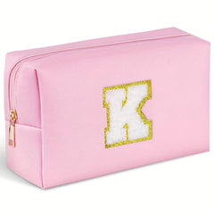 Monogrammed Cosmetic Bag PU Waterproof Travel Toiletry Bag