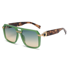 Rectangular Oversized Sunglasses Retro Party Shades