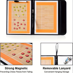 Magnetic Volleyball Coach Board with Marker Pen