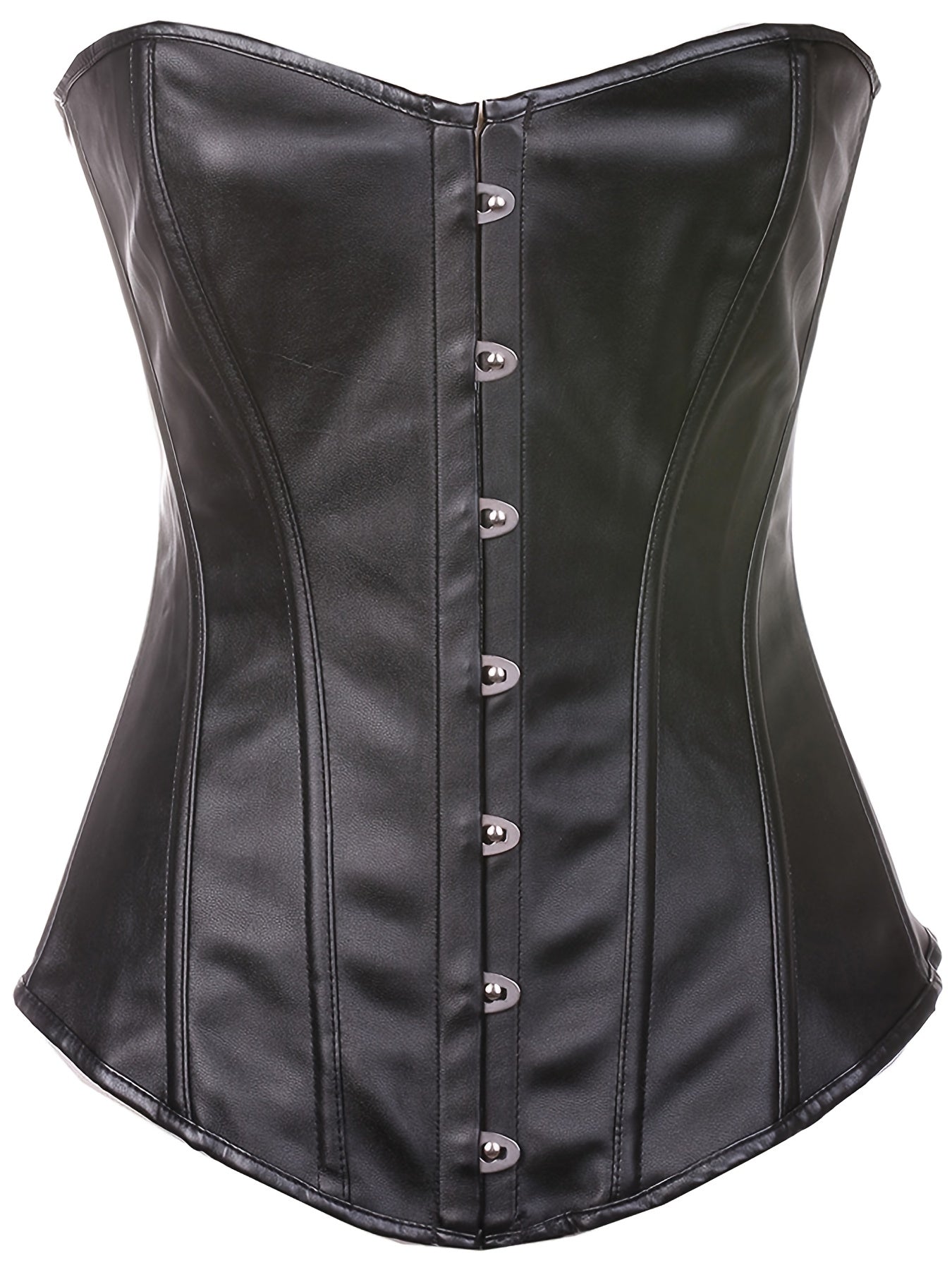 Strapless Corset Bustier Lace Up Body Shaper Lingerie
