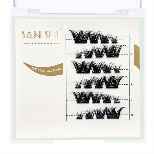 DIY 5-14mm Eyelash Clusters Reusable Faux Mink Cat Eye False Eyelashes