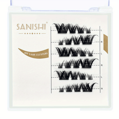 DIY 5-14mm Eyelash Clusters Reusable Faux Mink Cat Eye False Eyelashes