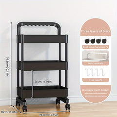 Small Cart Storage Rack for Bedroom Living Room