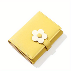 Kids Cartoon Flower Wallet Colorful Short Coin Purse