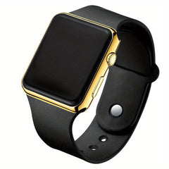 2pcs Square LED Digital Electronic Watch Unisex