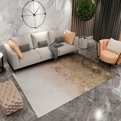 Modern Abstract Area Rugs Soft Crystal Velvet Carpet TPR Anti slip Bottom
