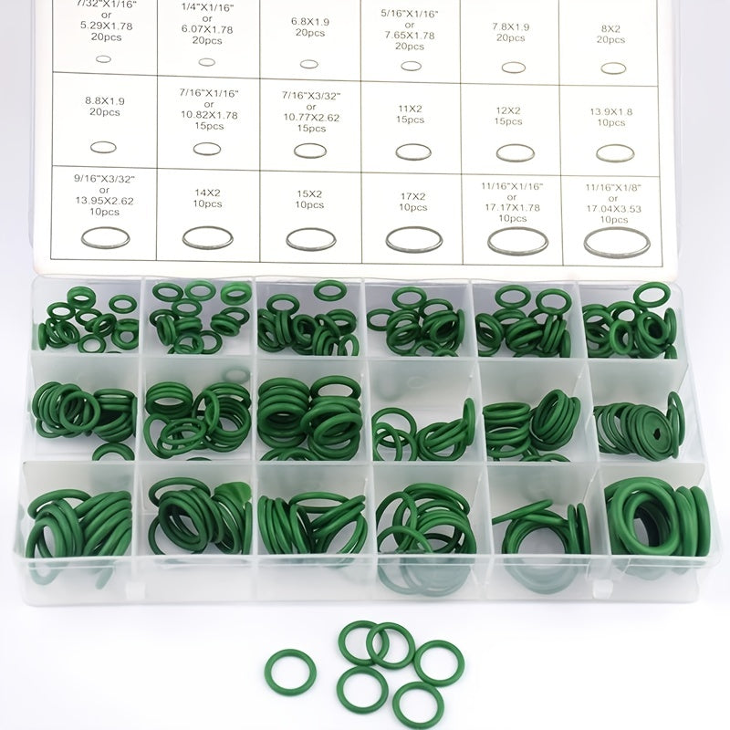 270Pcs Universal Car AC O Rings Set Auto Repair Tools Rubber Refrigerant Ring
