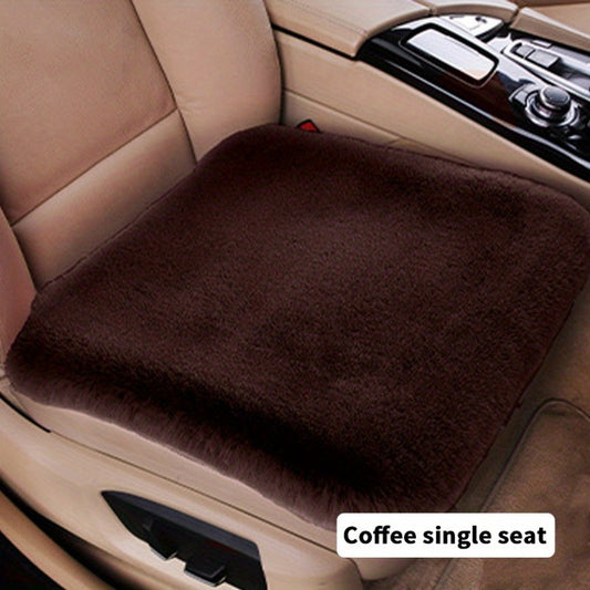 Winter Car Seat Cushion Thickened Warm Breathable Cover Plush Vent Seat Cushion