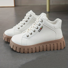 Women's High Top Skate Shoes Thick Bottom Lightweight Sport Shoes