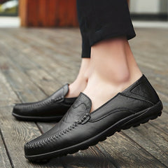 Men's Lightweight Leather Loafer Shoes for Spring & Summer