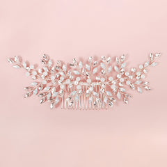 Pearl Bridal Comb Floral Wedding Comb Bridal Hair Comb Wedding Hair Accessory