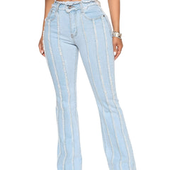 Casual Jeans Women's Flared Denim Pants