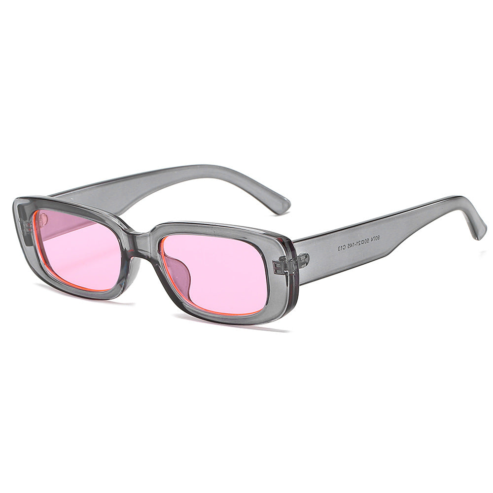 Vintage Punk Rectangular Sunglasses Women's Eyewear