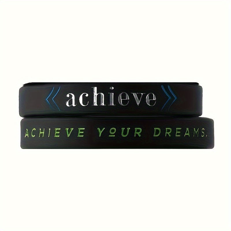 3pcs Rubber Silicone Bracelet Elastic Fitness Basketball