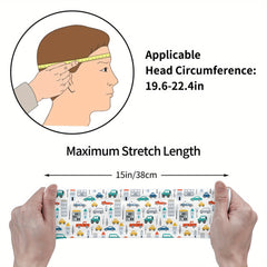 Unisex Cartoon Truck Headband Sweat Wicking Stretchy & Breathable Polyester