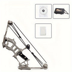 Mini Handheld Composite Bow Archery Set - Stainless Steel Mini Bow