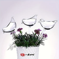 3pcs Bird Shape Plant Waterer Bulbs - Self Watering Globes