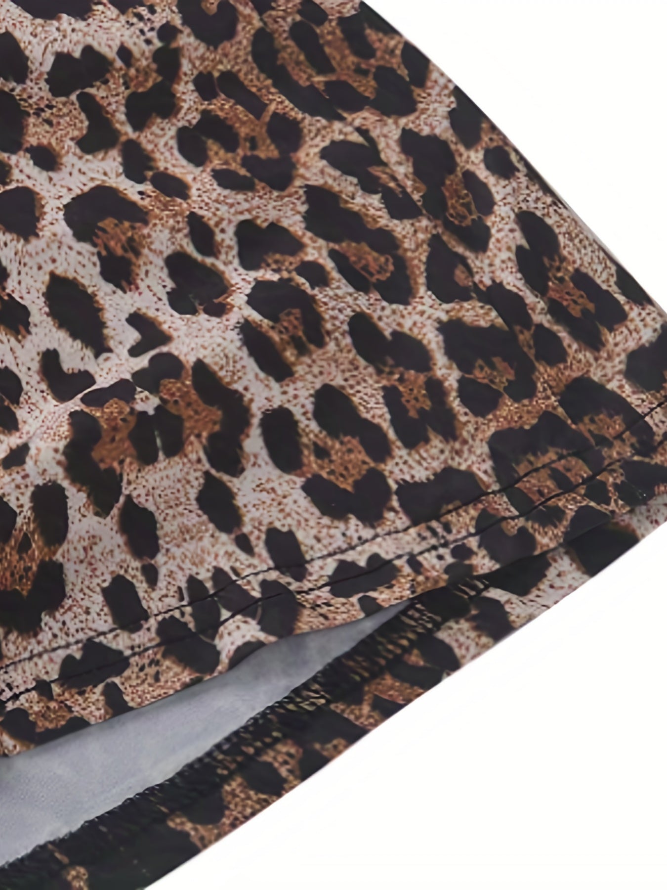 Leopard Print Flare Leg High Waist Pants
