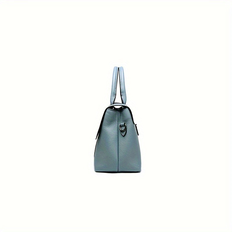 Leather Crossbody Handbag Magnetic Closure Removable Strap Purse
