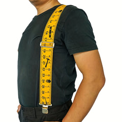 Men's Elastic Wide X-shaped Suspenders for Work Outdoor