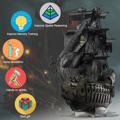 Piececool Flying Dutchman 3D Metal Puzzle Model Kit