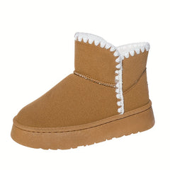 Plush Lined Furry Thermal Thick Sole Heighten Snow Boots
