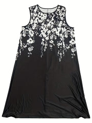 2 Piece Set Women's Floral Print Dress & Cardigan