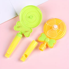 4pcs Mini Whistle Lollipop Windmill Creative Toys for Children's Party