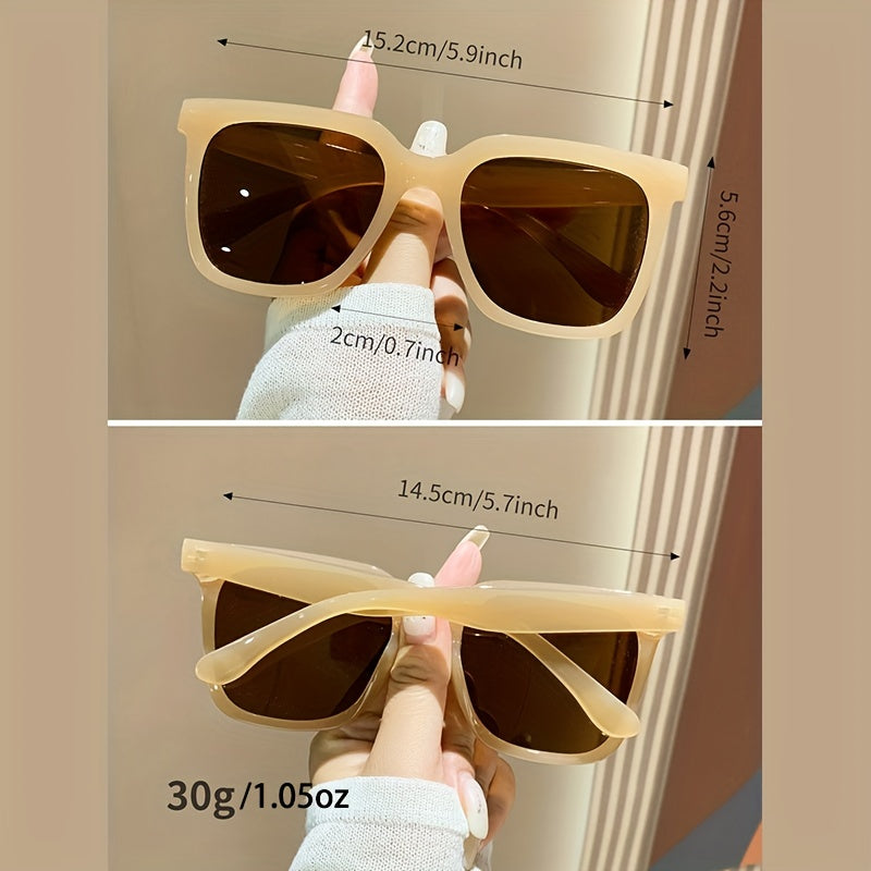 Jelly Square Sunglasses UV400 Anti Glare Sun Shades