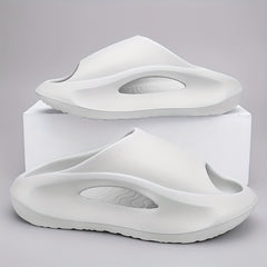 Men's Non Slip Platform Slides Soft Sole Cloud Slides Indoor Outdoor