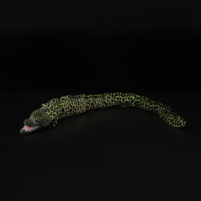 Realistic Green Leopard Print Conger Eel Plush Toy 39.76in